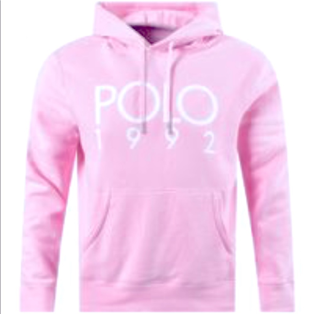 Polo Ralph Lauren Pink Pullover hoodie.
